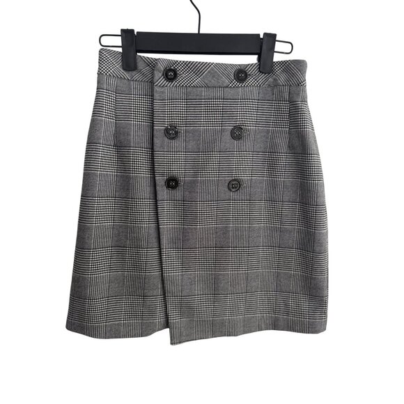 2/$30 ZARA Basic Collection Medium Glen Plaid Black/White - Picture 1 of 13